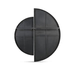 Meridian wall decor by Moe's Home Collection, iron, matte black geometric relief
