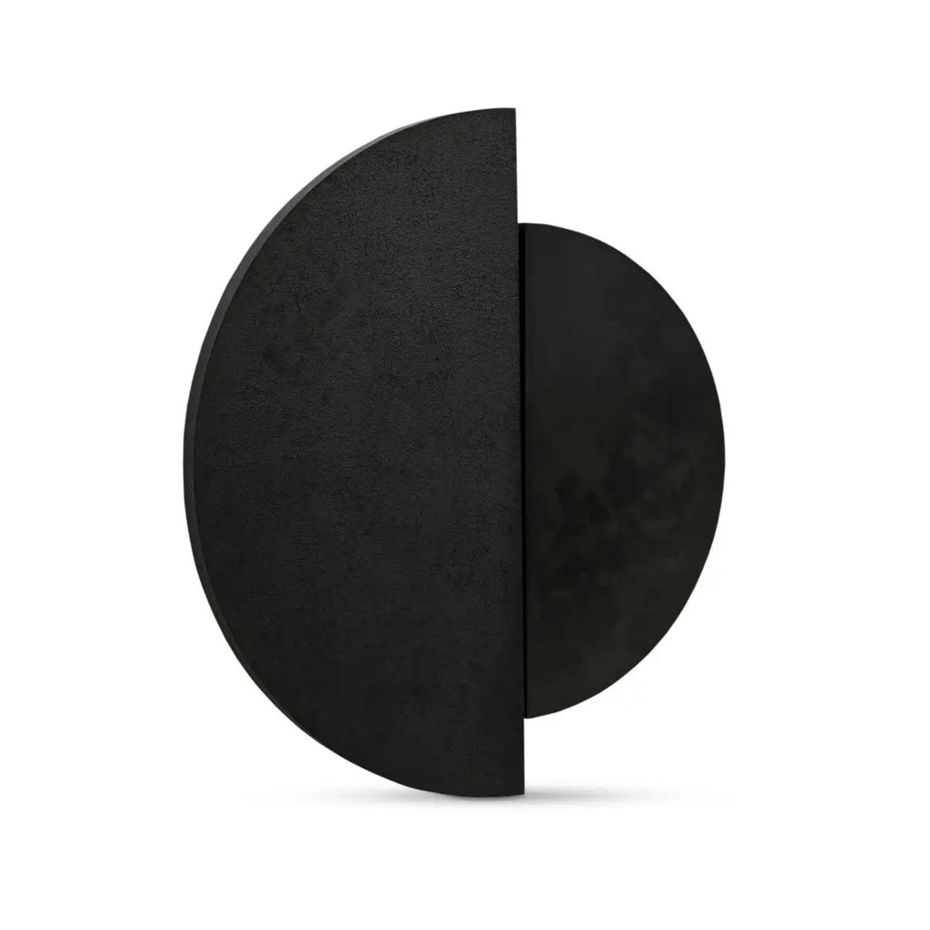 Meridian wall decor by Moe's Home Collection, iron, matte black geometric relief