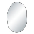 Messini wall mirror by Renwil, iron, matte black finish