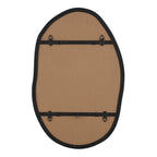 Messini wall mirror by Renwil, iron, matte black finish