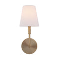 Milia wall sconce by Renwil, iron, burnished brass finish