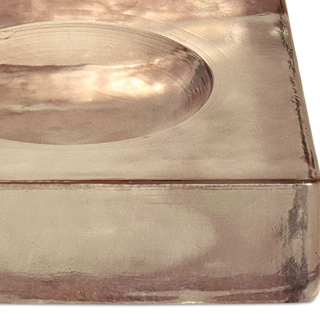 Miro catchall by Moe's Home Collection, cast glass, tinted square form