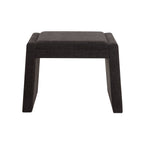 Moita stool by Renwil, chenille, matte black frame