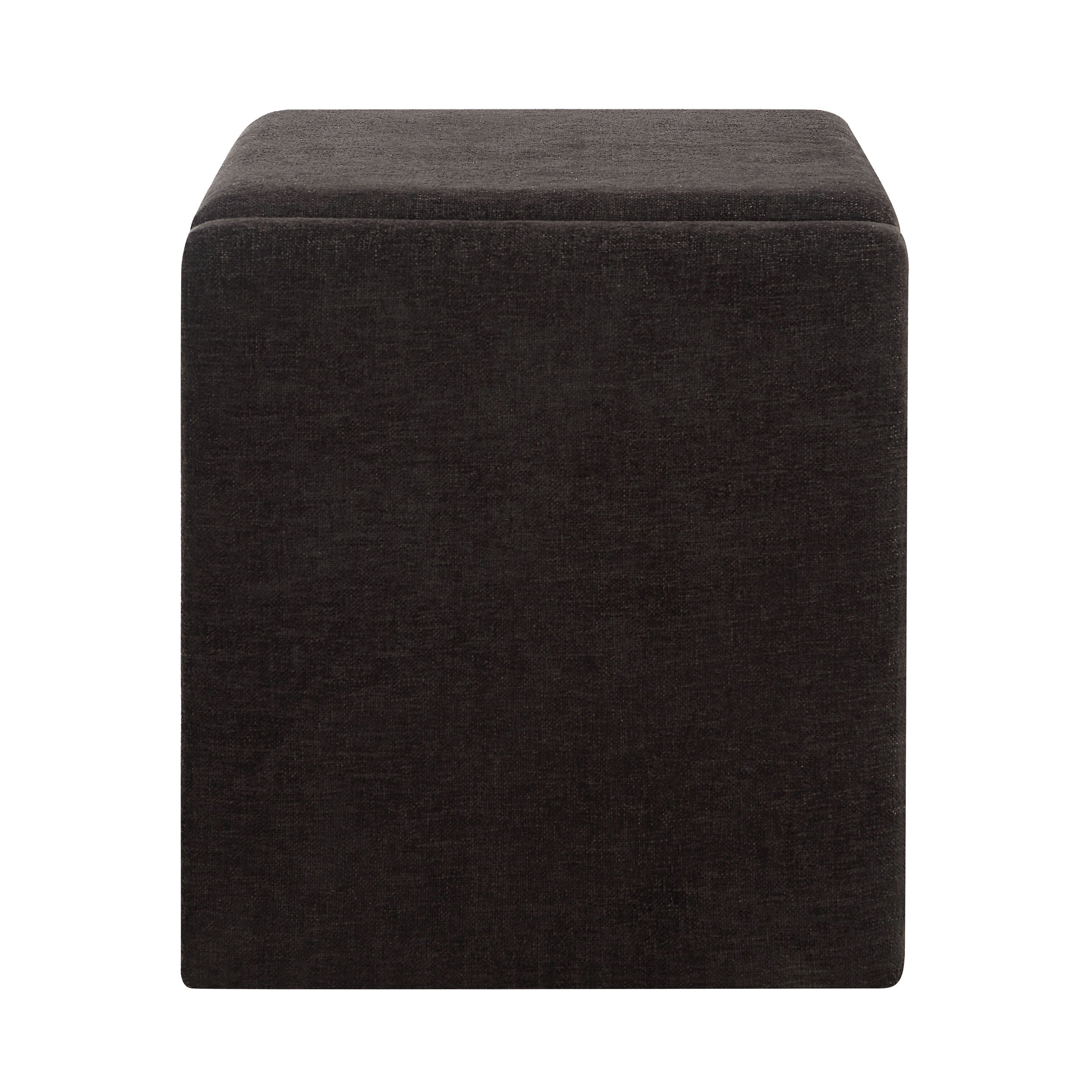 Moita stool by Renwil, chenille, matte black frame