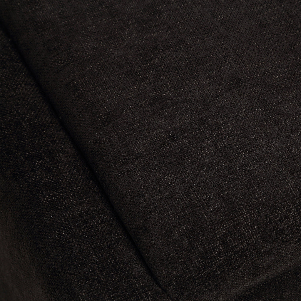 Moita stool by Renwil, chenille, matte black frame