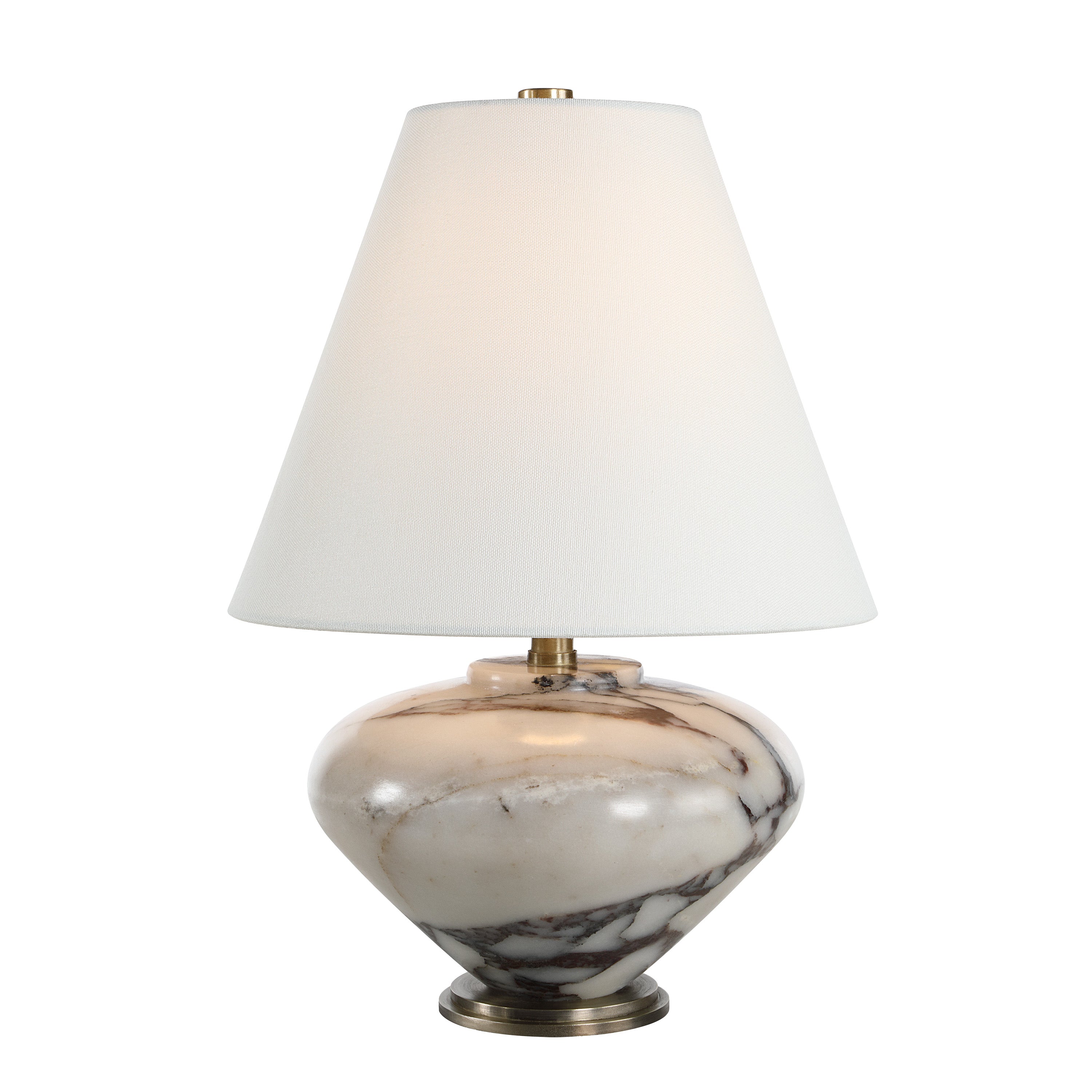 Monumento table lamp by Renwil, Bolgi marble, grey
