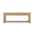 Morey console table by Moe's Home Collection, natural wood, trestle base