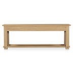 Morey console table by Moe's Home Collection, natural wood, trestle base