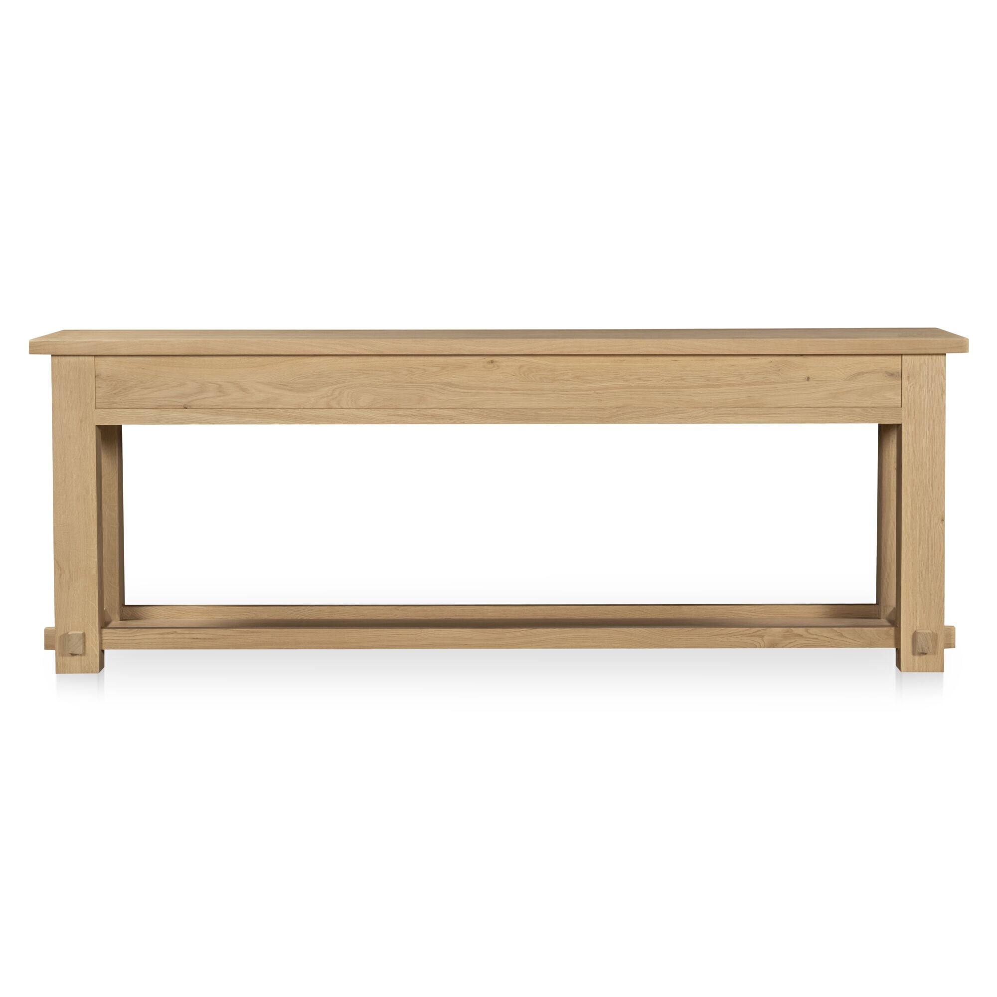 Morey console table by Moe's Home Collection, natural wood, trestle base