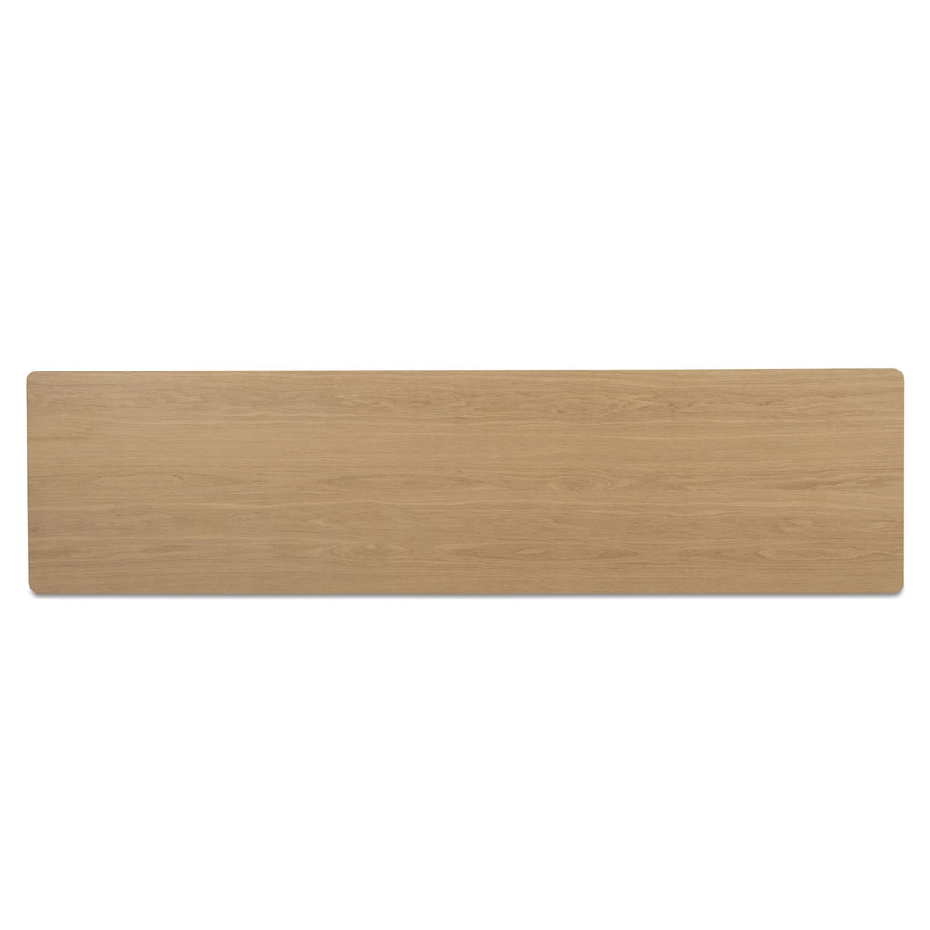 Morey console table by Moe's Home Collection, natural wood, trestle base