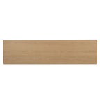 Morey console table by Moe's Home Collection, natural wood, trestle base