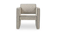 Harris Accent Chair Black & Beige Weave