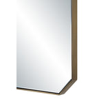 Nate wall mirror by Renwil, iron, antique brass finish