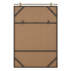Neem wall mirror by Renwil, iron, dark antique brushed brass finish