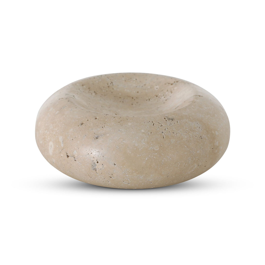 Neso catchall by Moe's Home Collection, honed travertine, natural stone