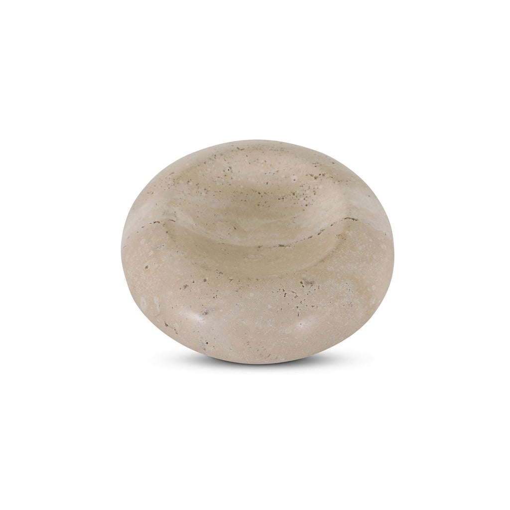 Neso catchall by Moe's Home Collection, honed travertine, natural stone