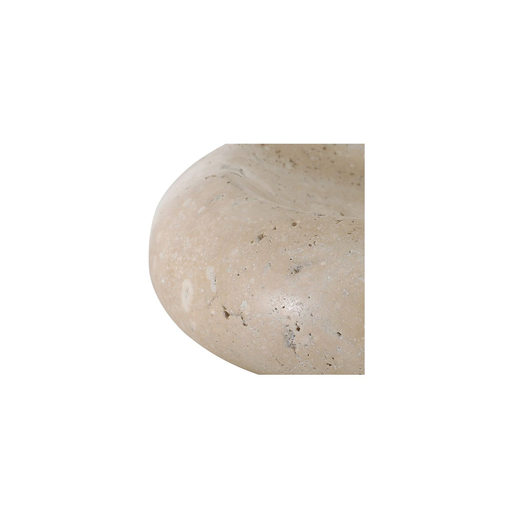 Neso catchall by Moe's Home Collection, honed travertine, natural stone