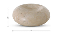 Neso catchall by Moe's Home Collection, honed travertine, natural stone