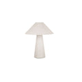 Nori table lamp by Moe's Home Collection, flecked white ceramic, organic asymmetric form