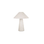 Nori table lamp by Moe's Home Collection, flecked white ceramic, organic asymmetric form