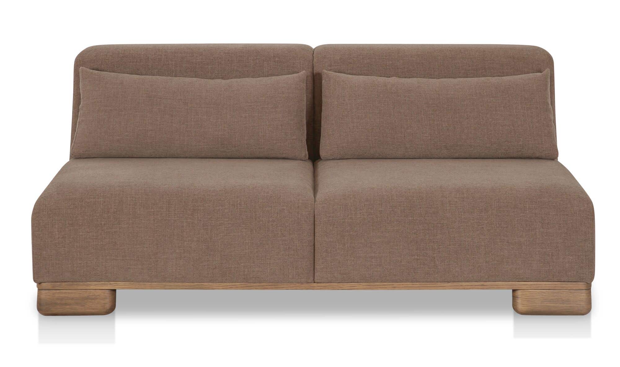 June Sofa Dark Brown front