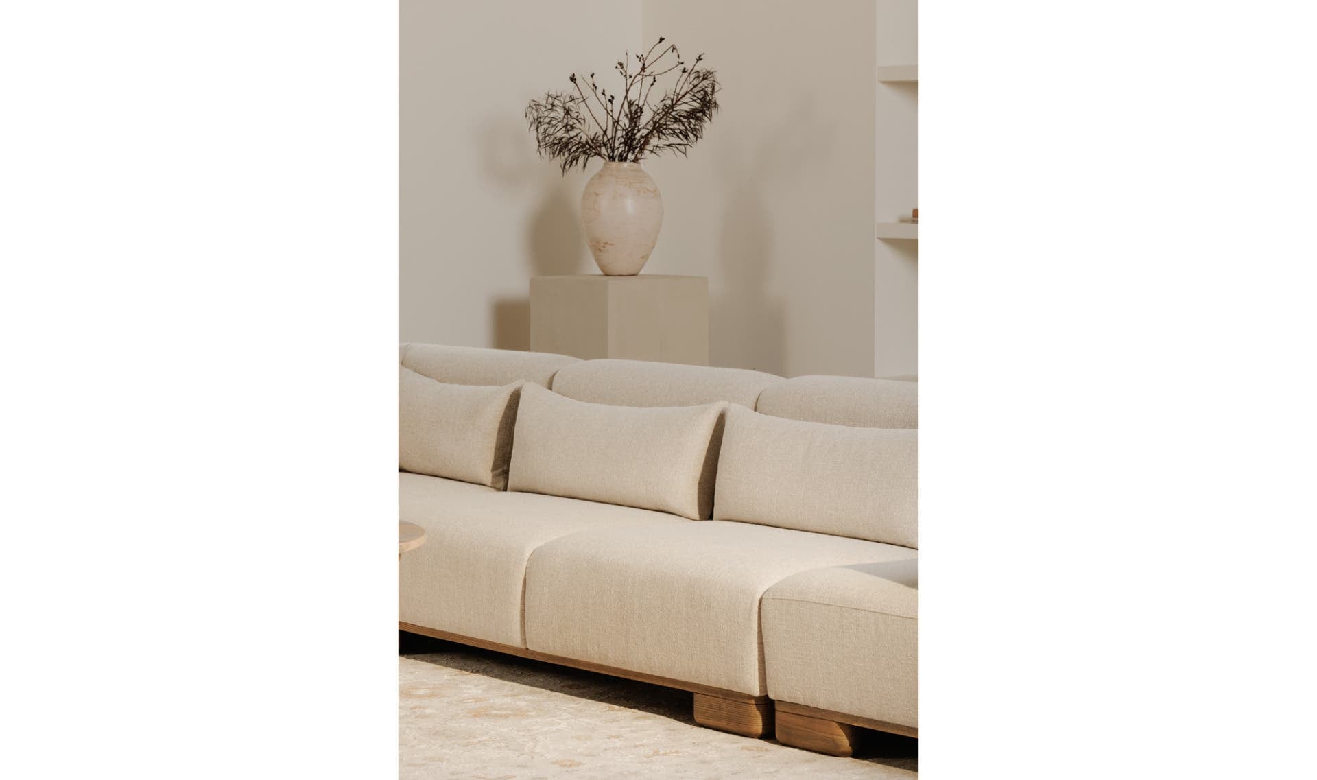 June Sofa Oatmeal view 14