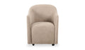 Drava Rolling Dining Chair Beige