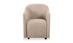 Drava Rolling Dining Chair Beige