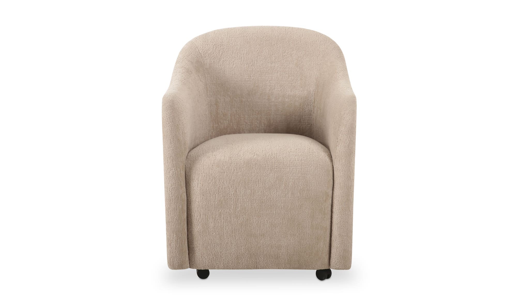 Drava Rolling Dining Chair Beige