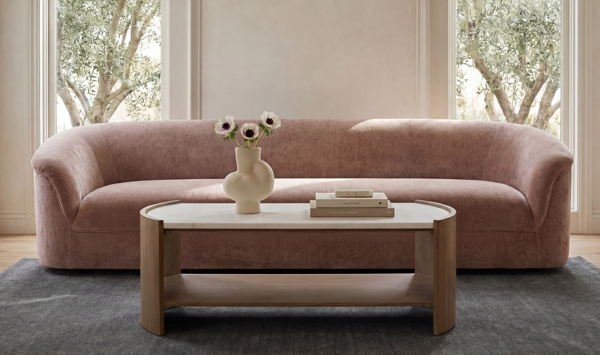 Thora Sofa Blush view 12