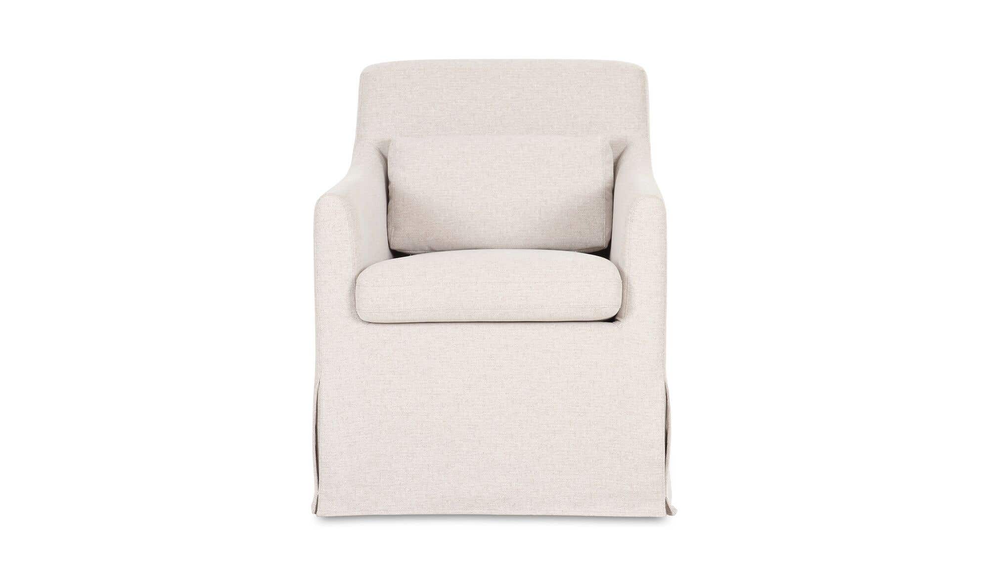Lydia Slipcover Dining Chair Beige