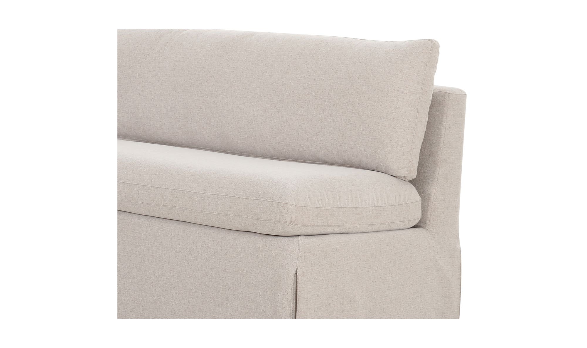 Fable Slipcover Dining Bench Beige view 8
