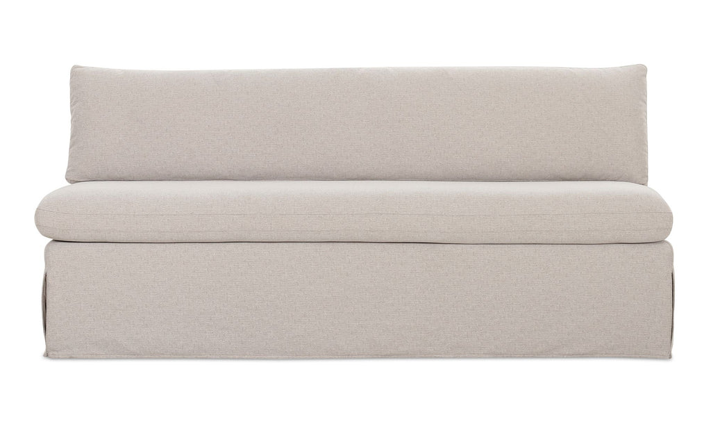 Fable Slipcover Dining Bench Beige front