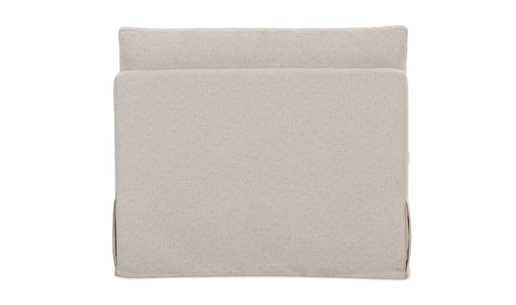 Fable Slipcover Chair and a Half Beige view 7