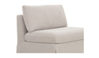Fable Slipcover Chair and a Half Beige view 8