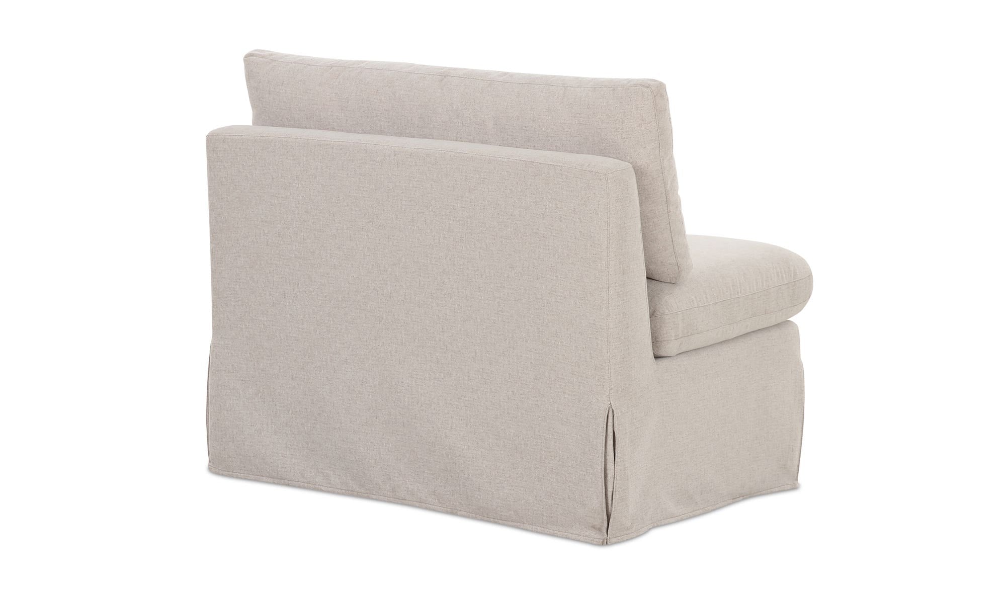 Fable Slipcover Chair and a Half Beige view 6
