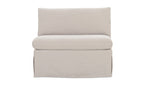 Fable Slipcover Chair and a Half Beige front