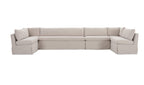 Fable Slipcover Dining Banquette U-Shape 168 in. front