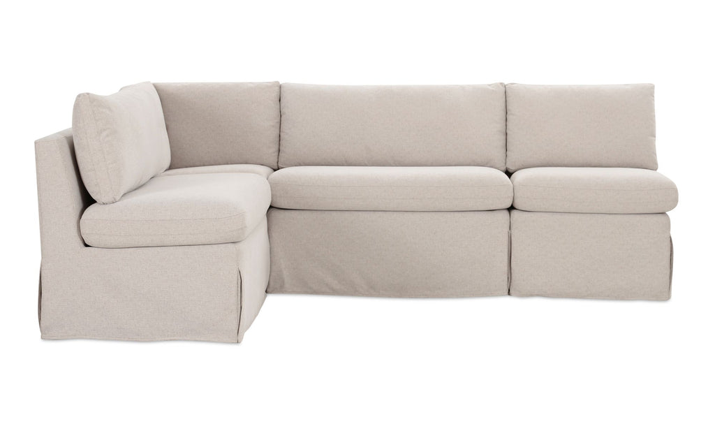 Fable Slipcover Dining Banquette L-Shape 96 in. front