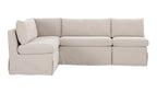 Fable Slipcover Dining Banquette L-Shape 96 in. front