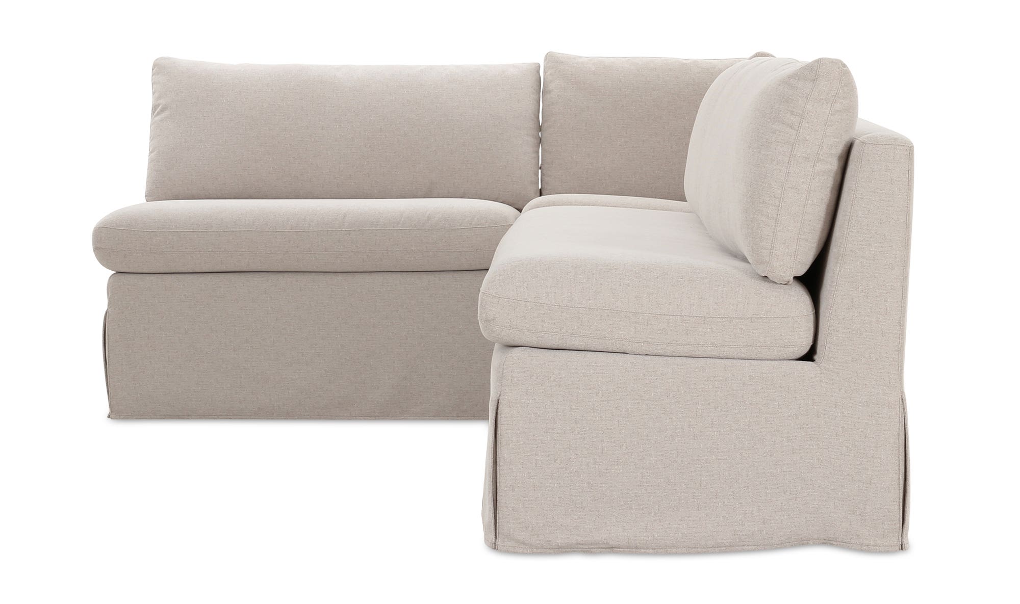Fable Slipcover Dining Banquette L-Shape 100.5 in. view 16