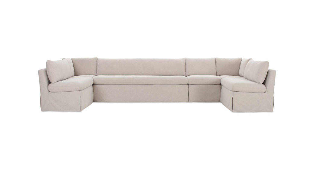 Fable Slipcover Dining Banquette U-Shape 154 in. front