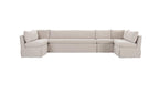 Fable Slipcover Dining Banquette U-Shape 154 in. front