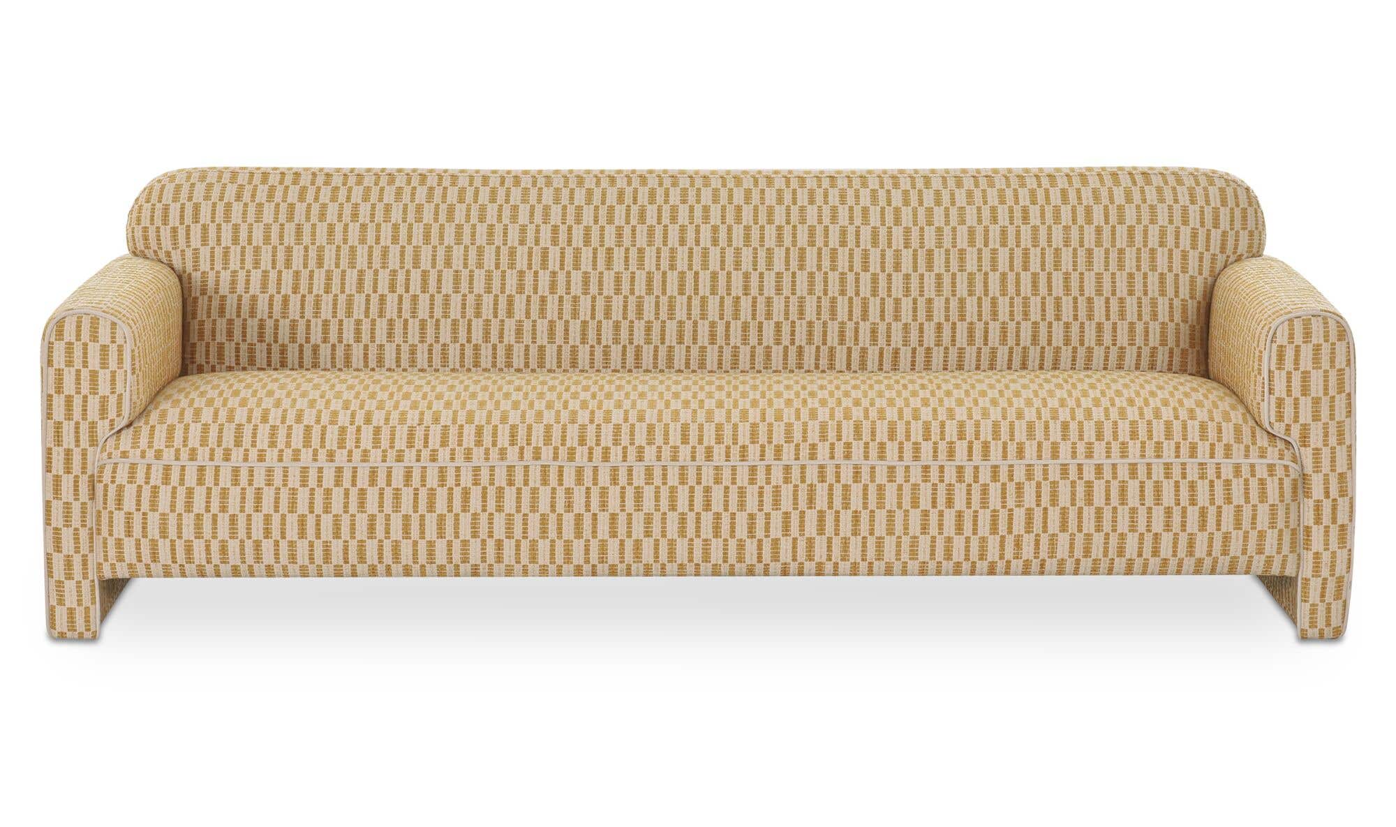 Leo Sofa Chartreuse front