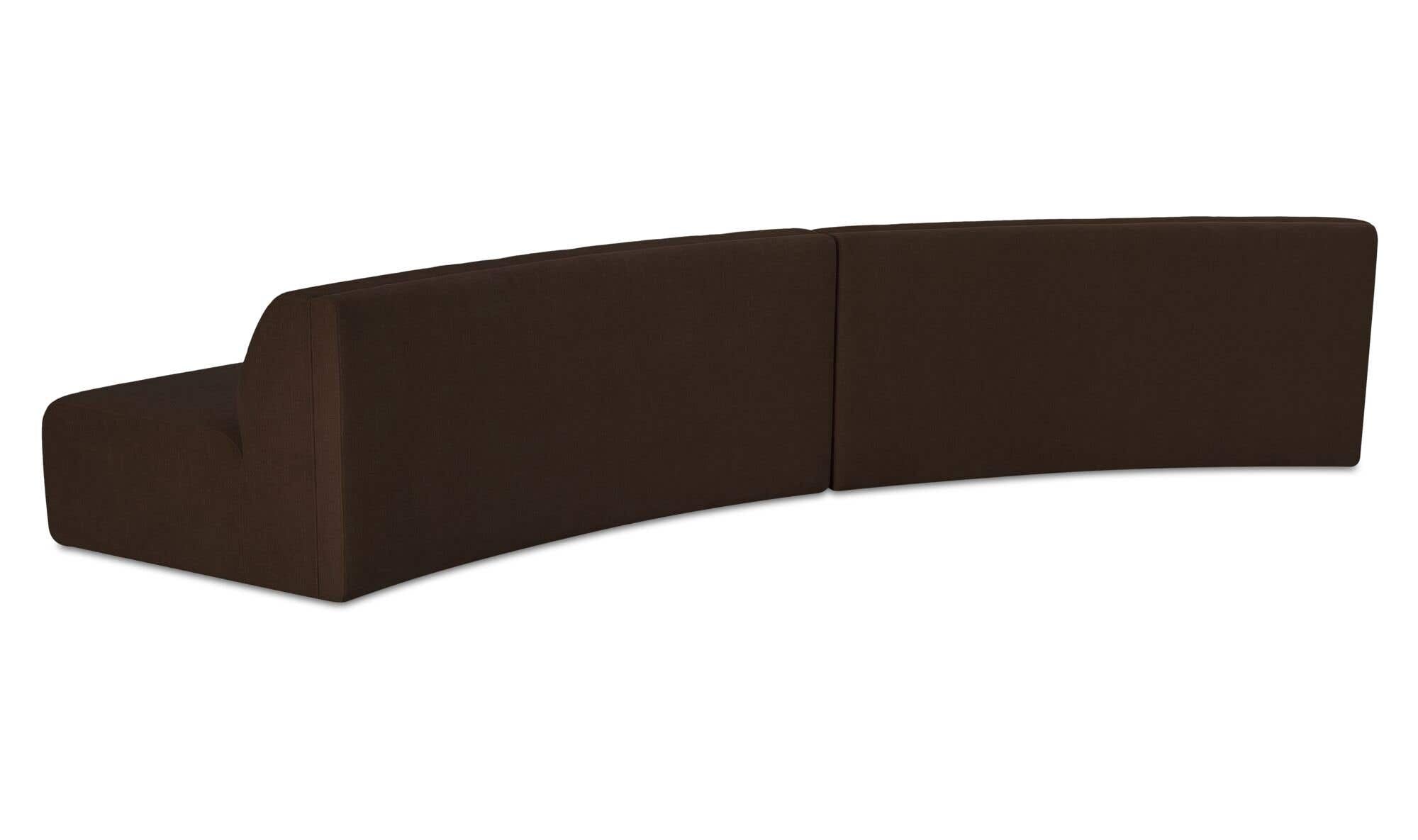 Naomi 2 Piece Convex Modular Sectional 3