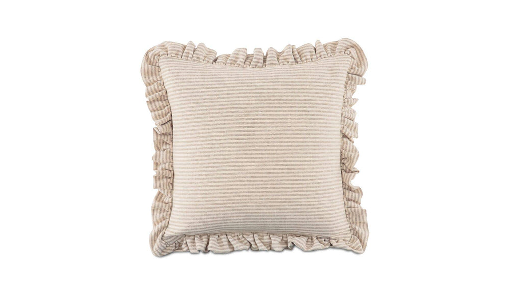 Betty 25 Inch Cushion Beige Stripe