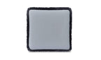 Yasmin Square Cushion Light Blue Faux Mohair