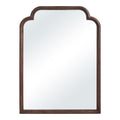 Octavian wall mirror by Renwil, mango wood, walnut finish