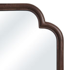 Octavian wall mirror by Renwil, mango wood, walnut finish