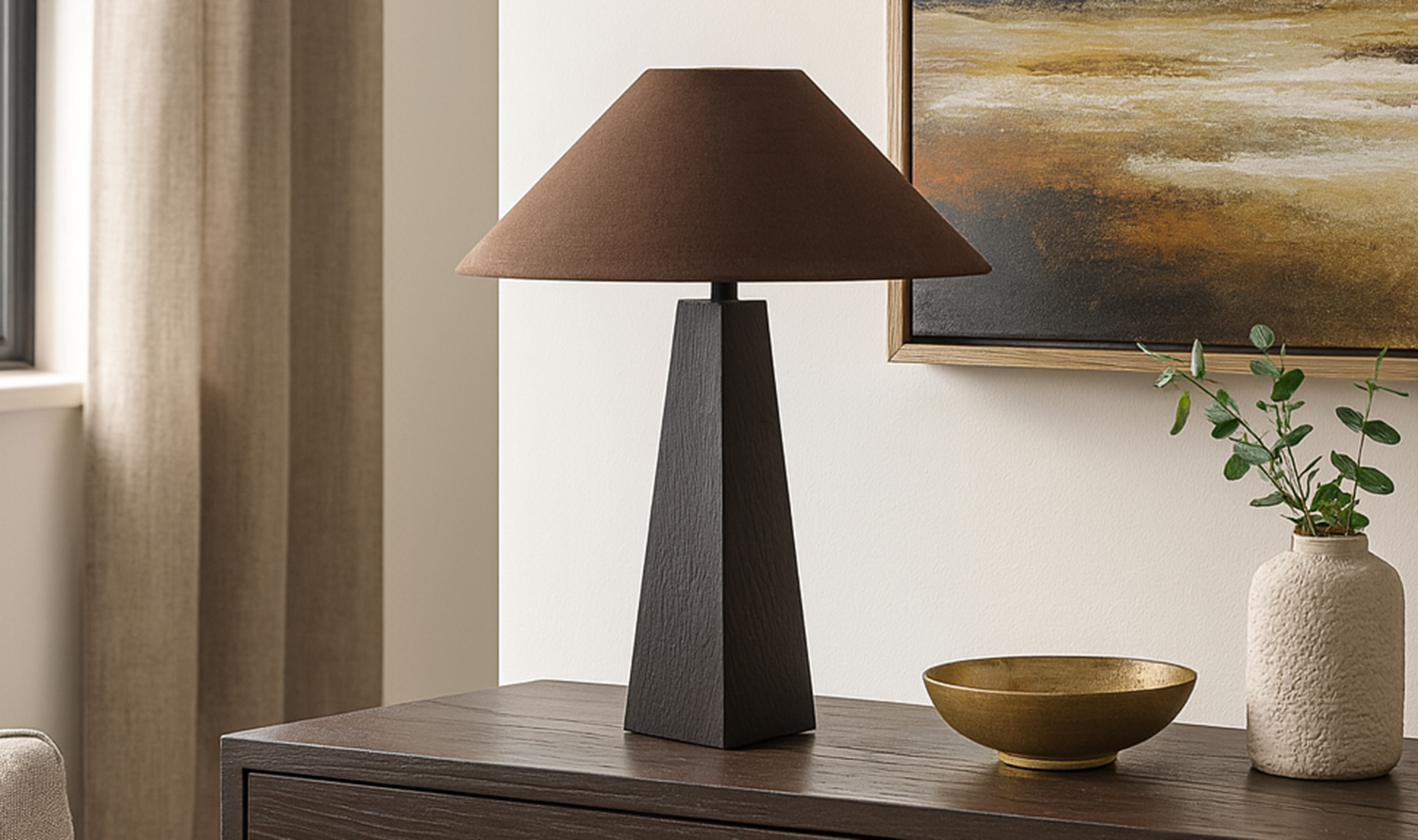 Black Ceramic Dorsey Table Lamp